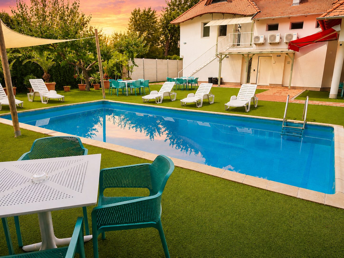 Garten und Pool